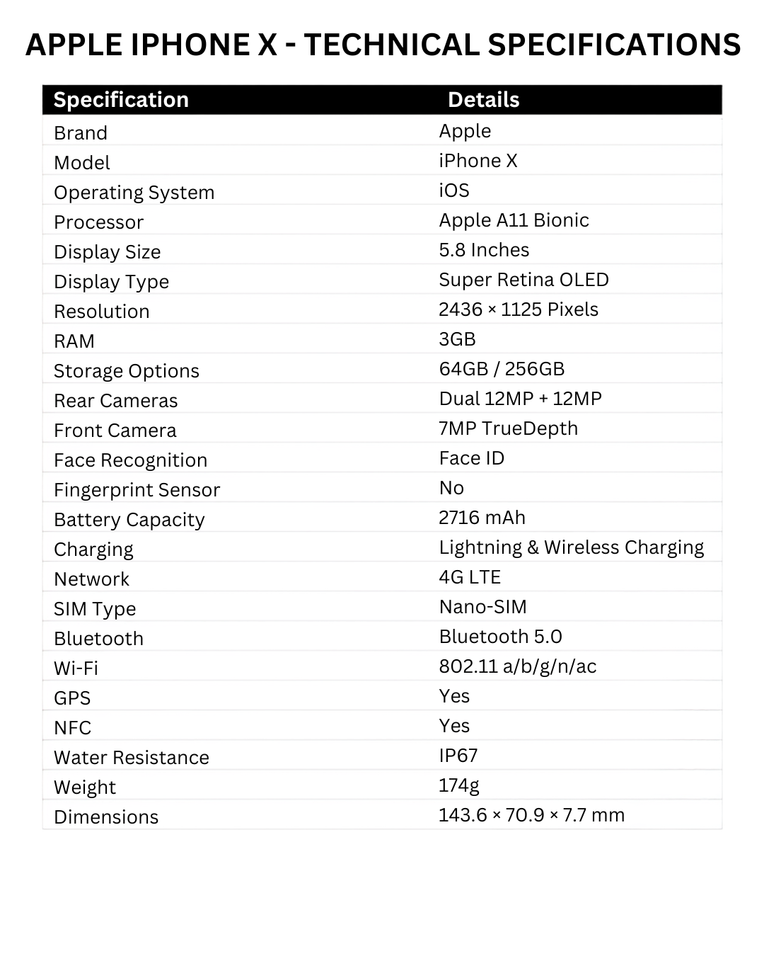 Apple iPhone X Smartphone  4