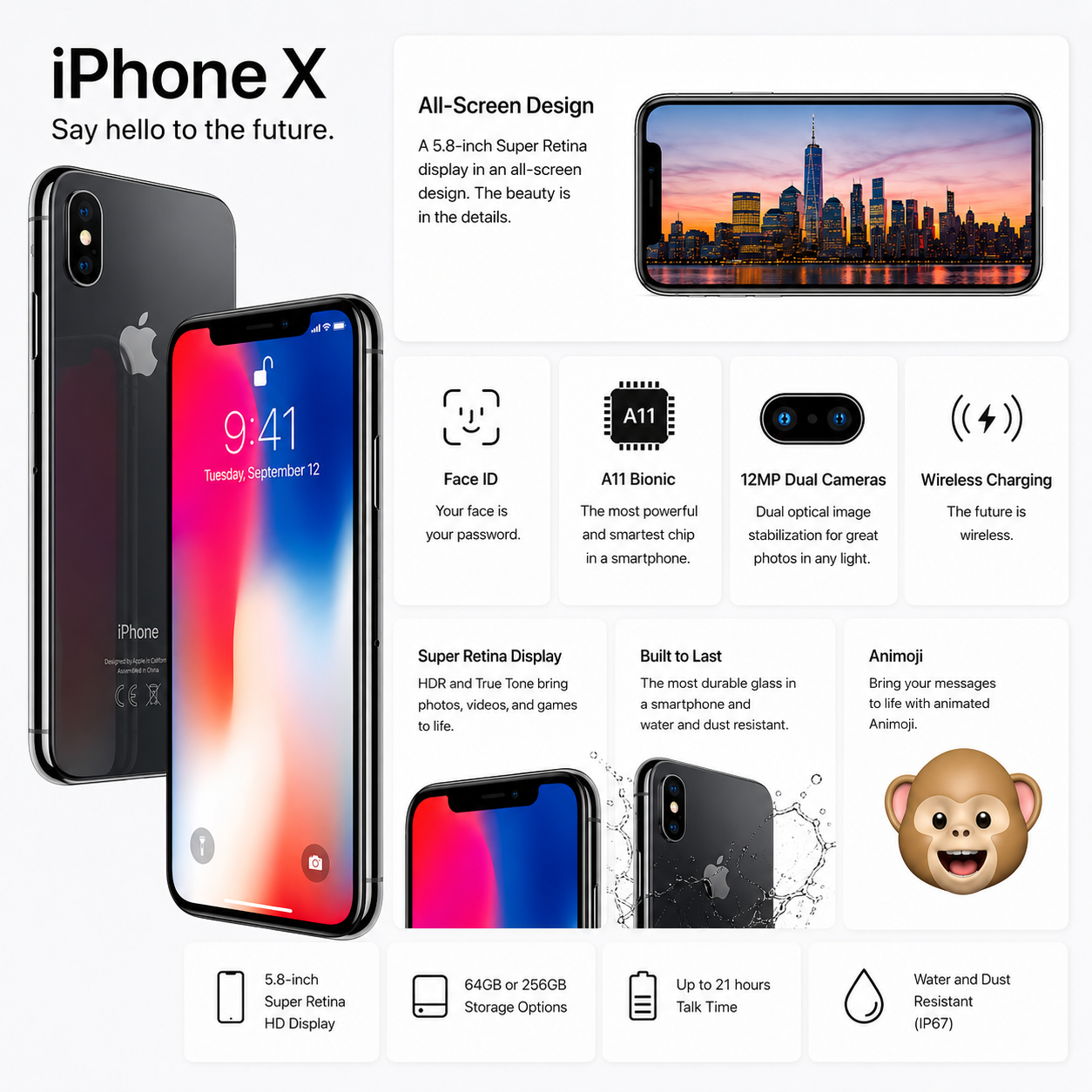Apple iPhone X Smartphone  5