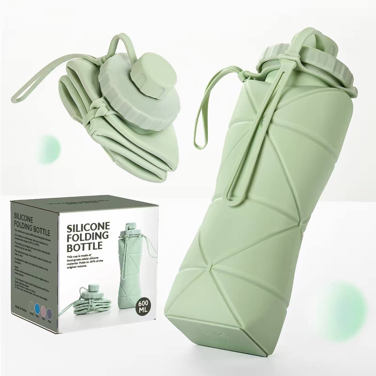 Foldable Silicone Water Bottle – 600ml