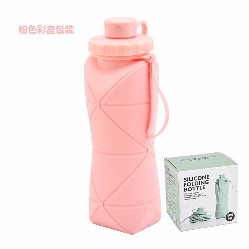 Foldable Silicone Water Bottle – 600ml 2