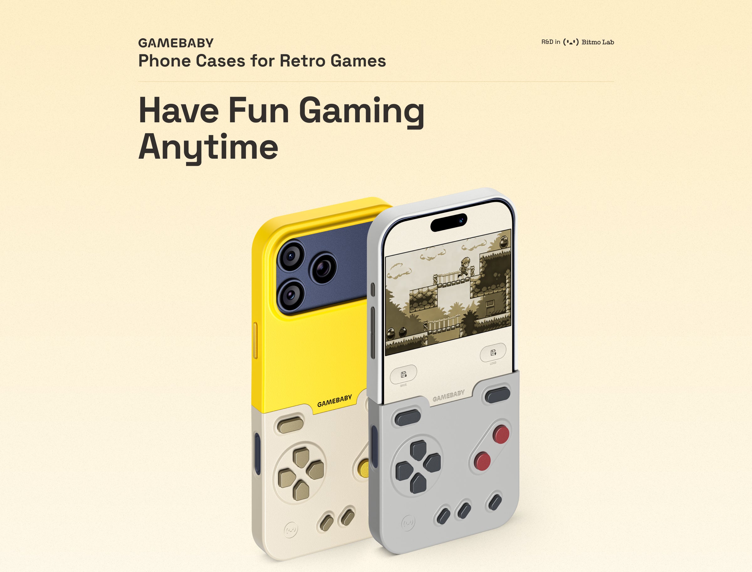 GameBaby Retro Gaming Phone Case – 4-in-1 Handheld Gaming Case for iPhone 8
