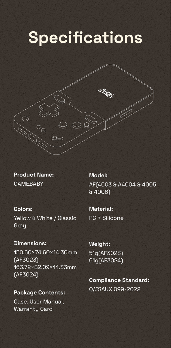 GameBaby Retro Gaming Phone Case – 4-in-1 Handheld Gaming Case for iPhone 11