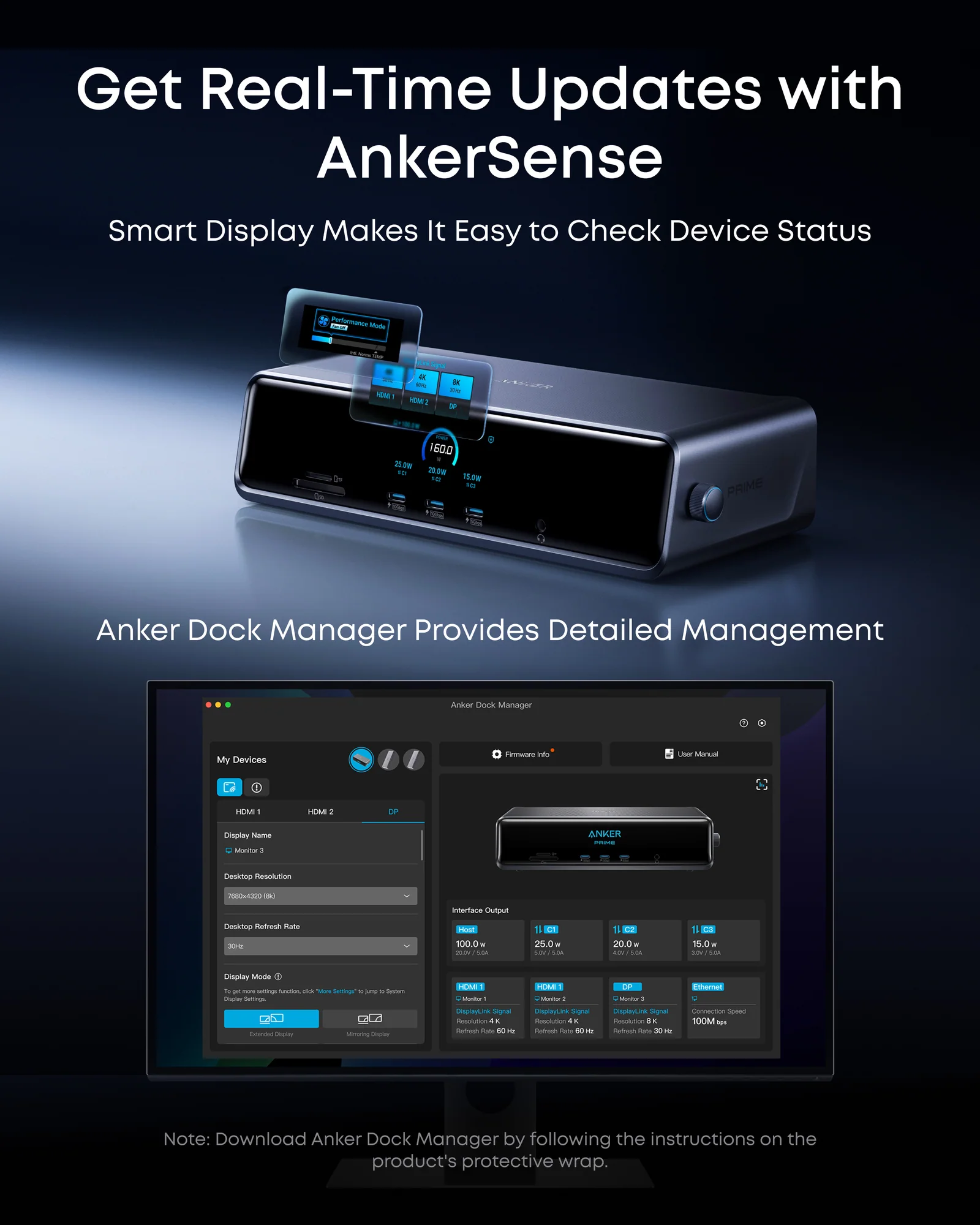 Anker Prime 160W GaN USB-C Desktop Charger – 6-Port Fast Charging Station with Smart LCD Display 8