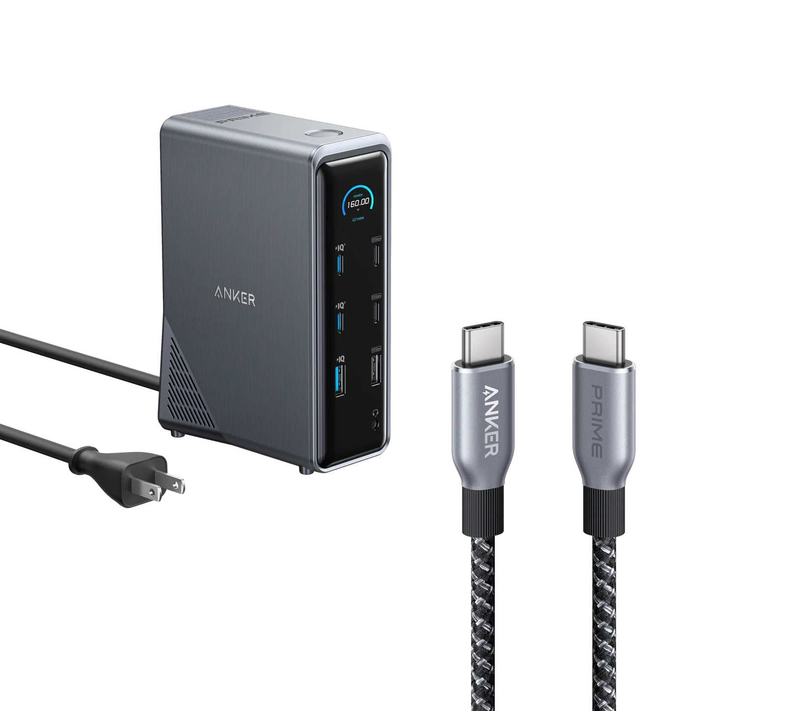 Anker Prime Charging Docking Station with 240W USB-C to USB-C Cable 2