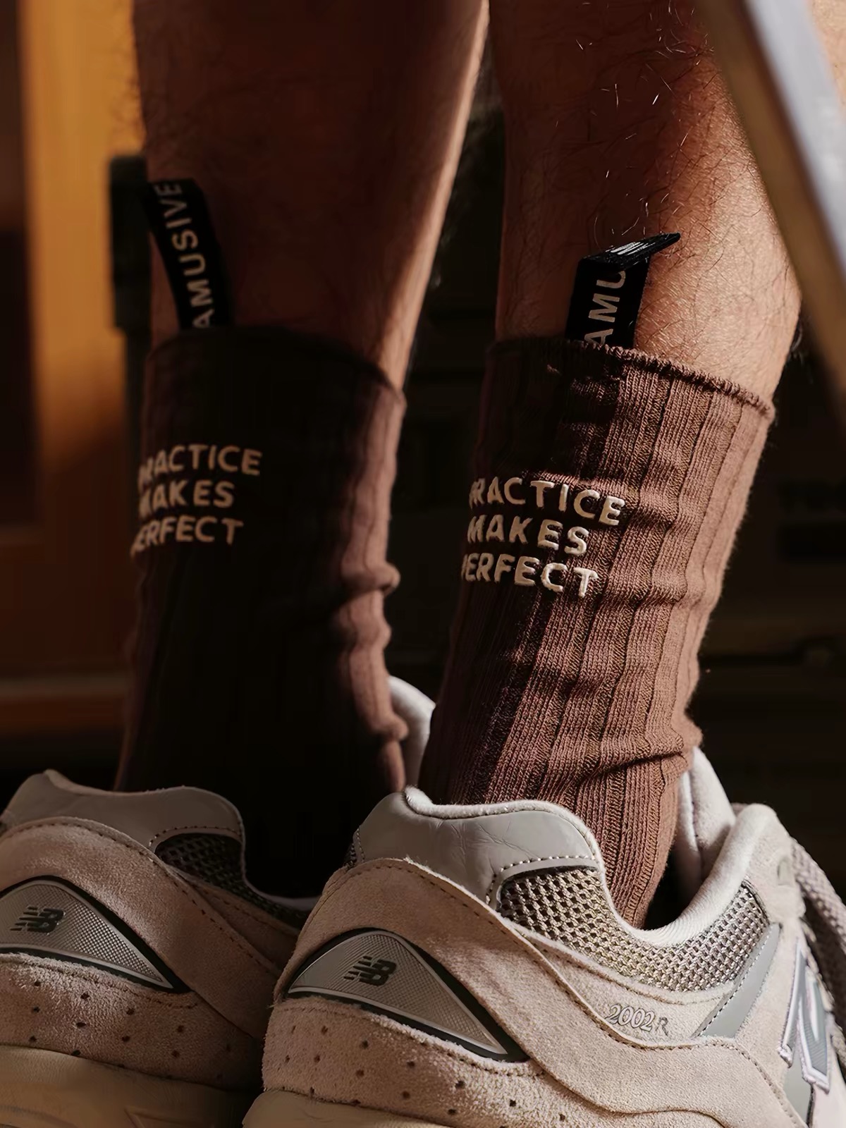 Unisex Motivational Crew Socks – "Practice Makes Perfect" Premium Cotton Athletic Socks | Casual, Sports & Streetwear 5