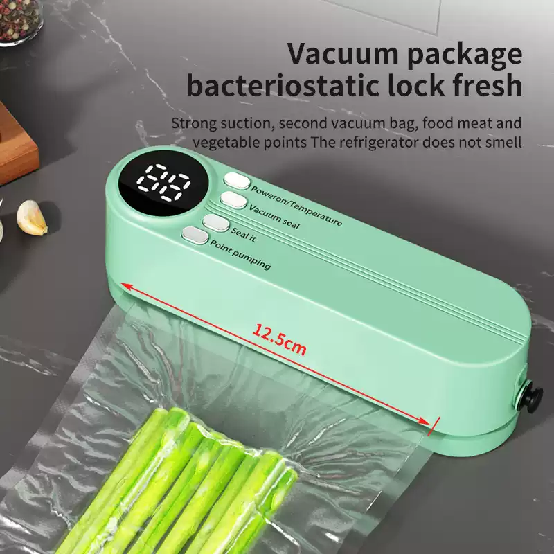 Wireless vacuum sealing machine, household vacuum food bag rechargeable sealing machine, kitchen packaging machine 2